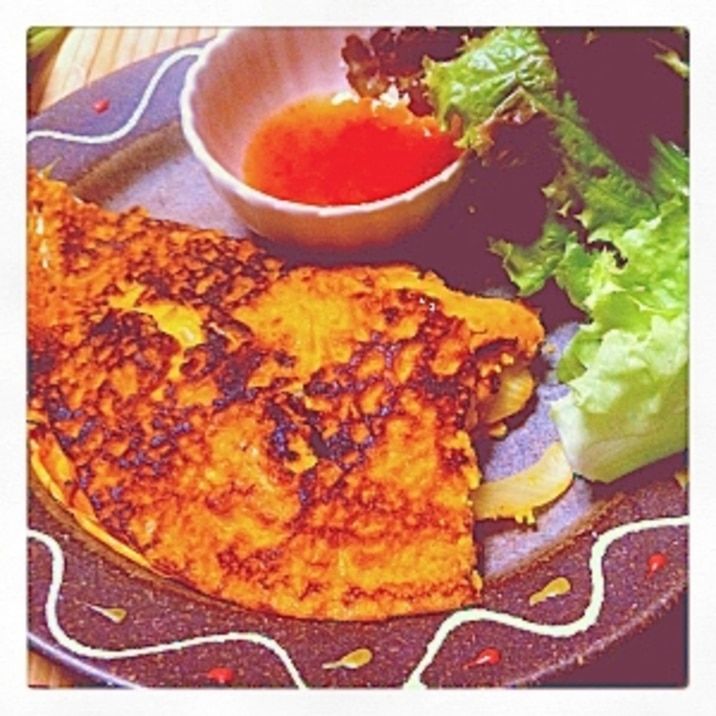 *ベトナムの野菜お好み焼き、バインセオ♡